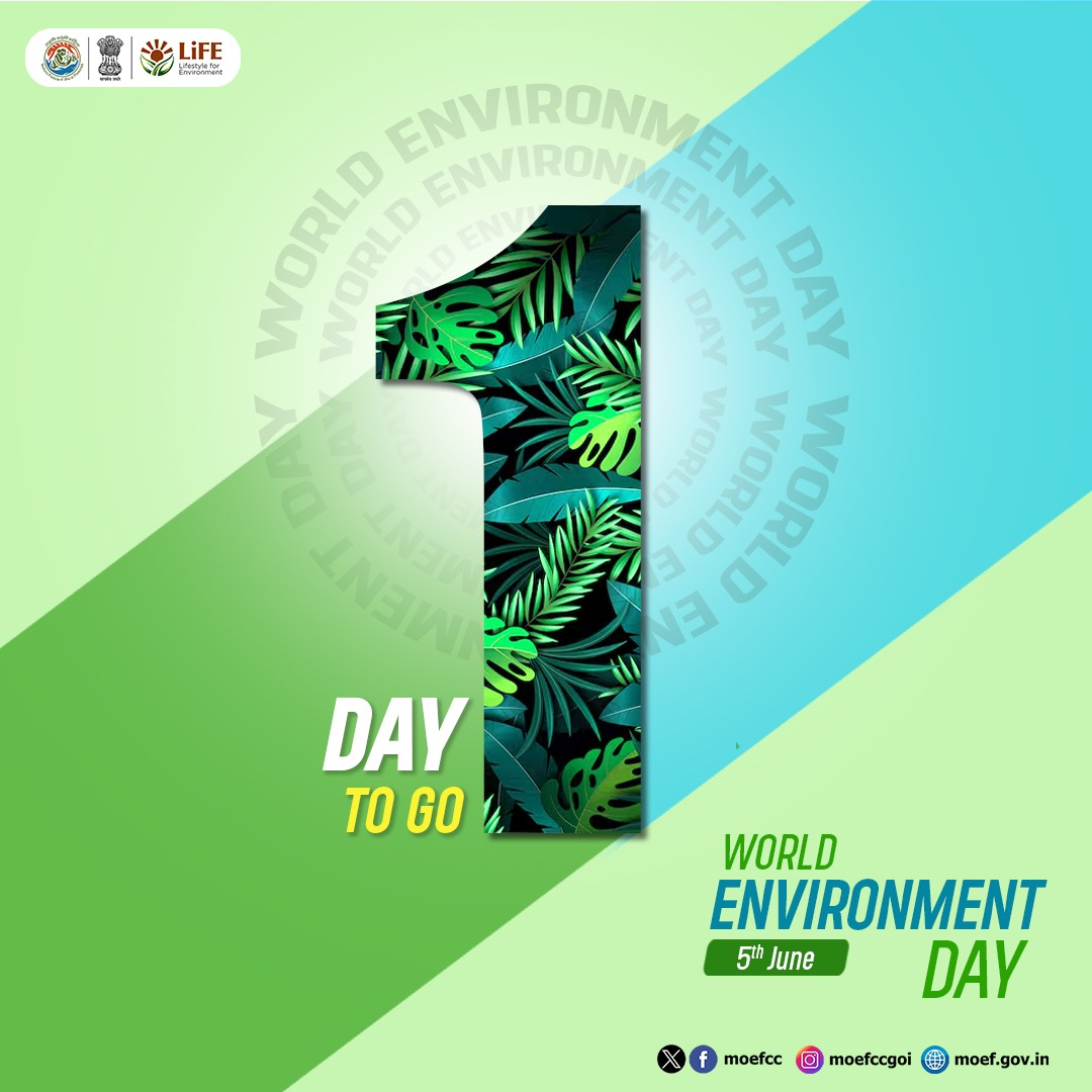 World Enviornment Day - 2 day to go!